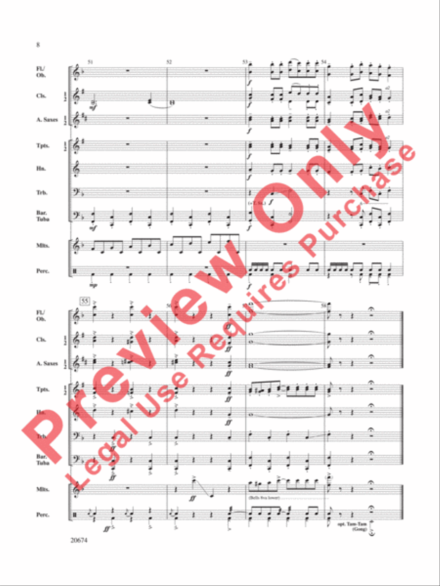 Mallet Maniacs Concert Band scores gallery preview page 9