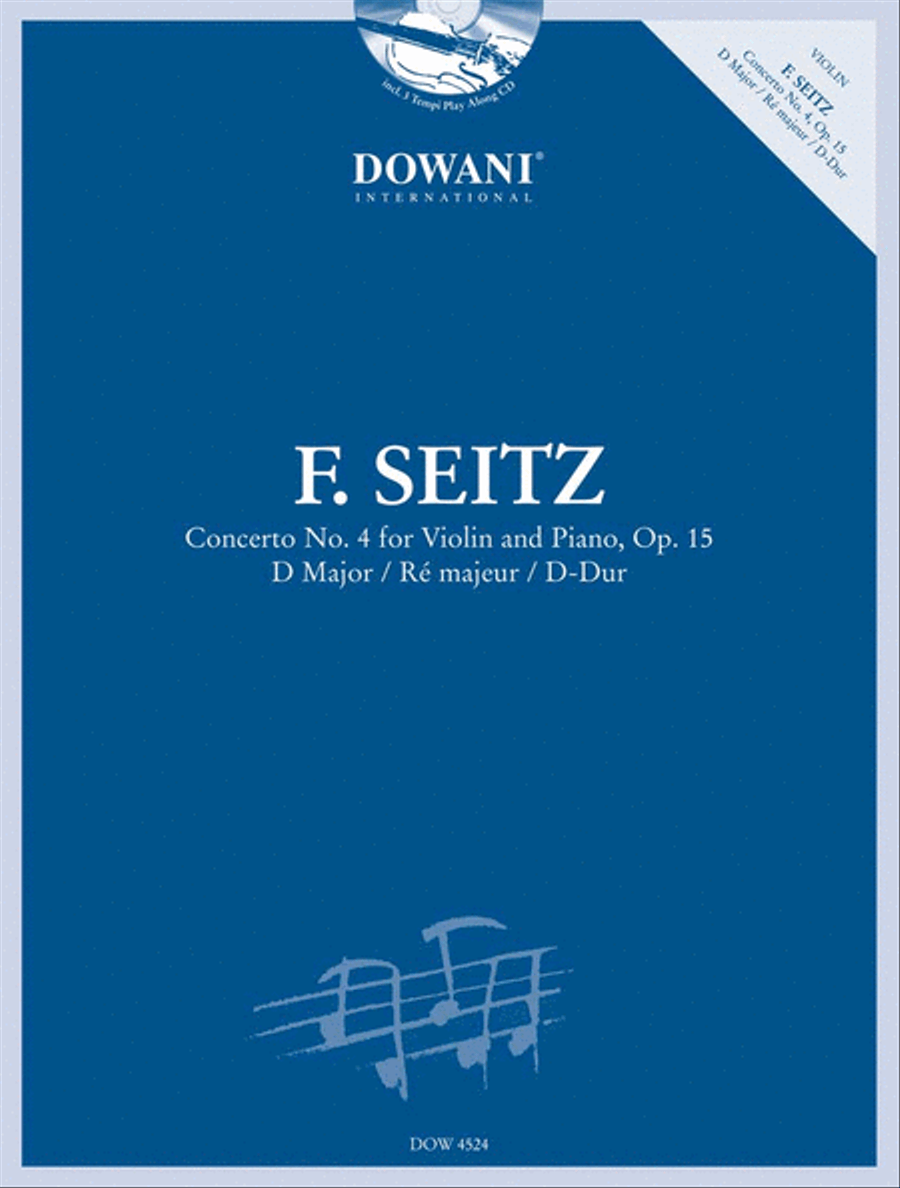 Concerto No. 4 for Violin and Piano, Op. 15 Violin Solo scores gallery preview page 1