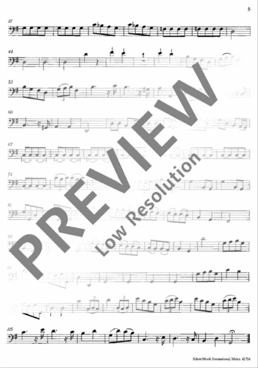 Concerto polonois G Major Double Bass scores gallery preview page 5