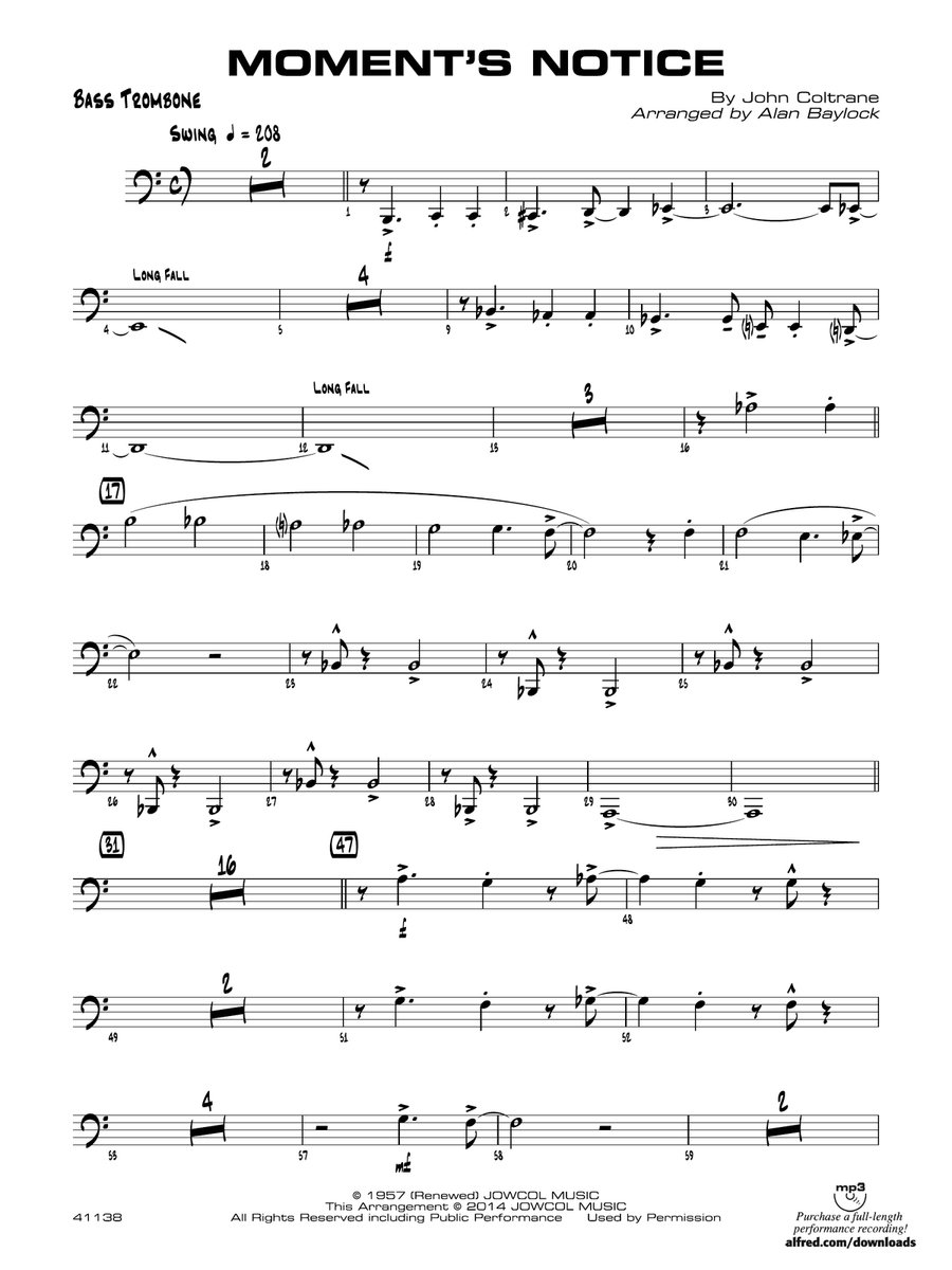 Moment's Notice: Bass Trombone