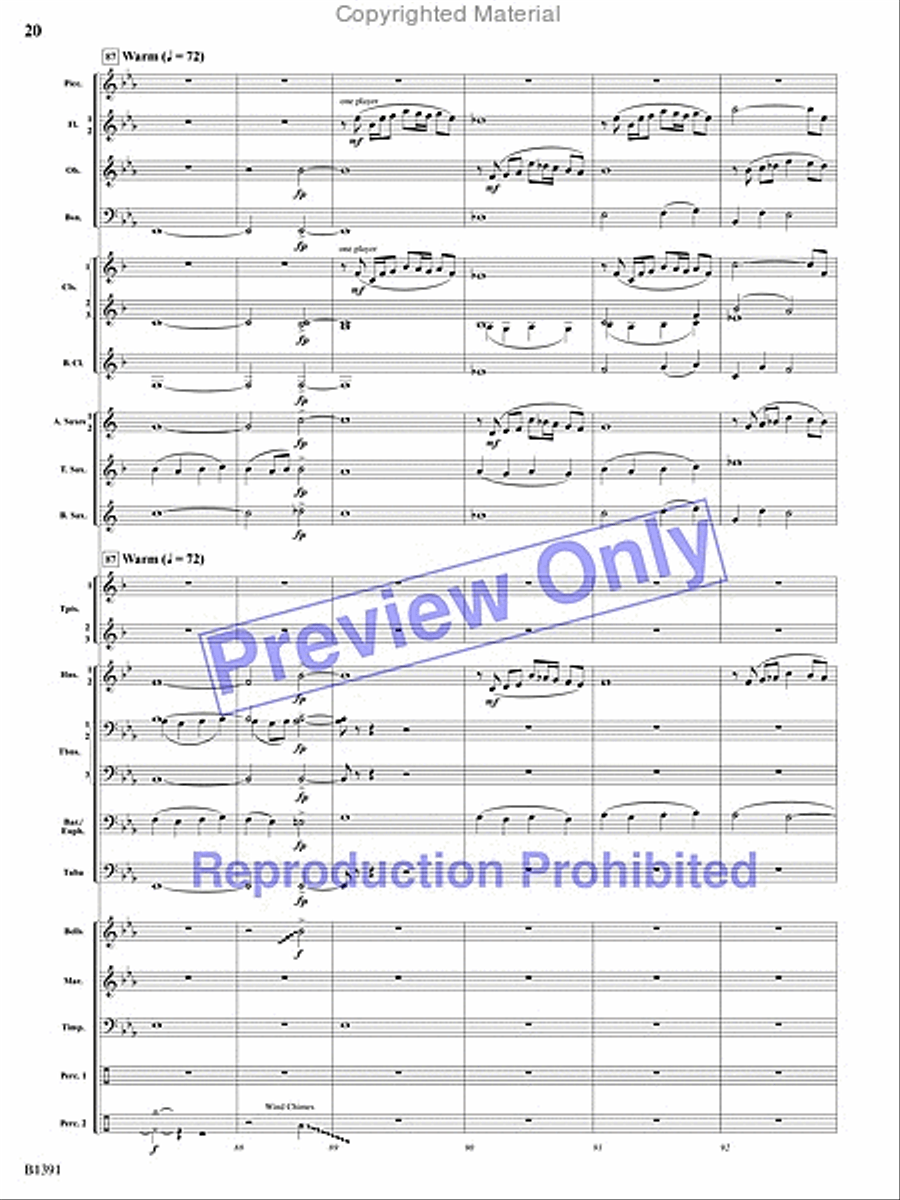 Sunburst Concert Band scores gallery preview page 19