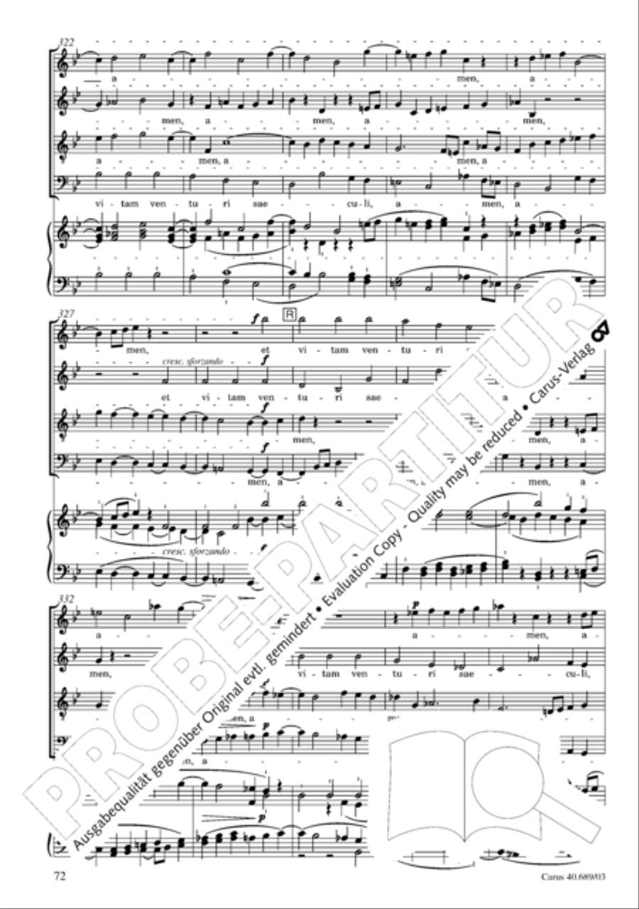Missa solemnis Missa solemnis 4-Part scores gallery preview page 73
