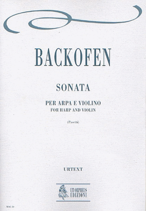 Book cover for Sonata for Harp and Violin
