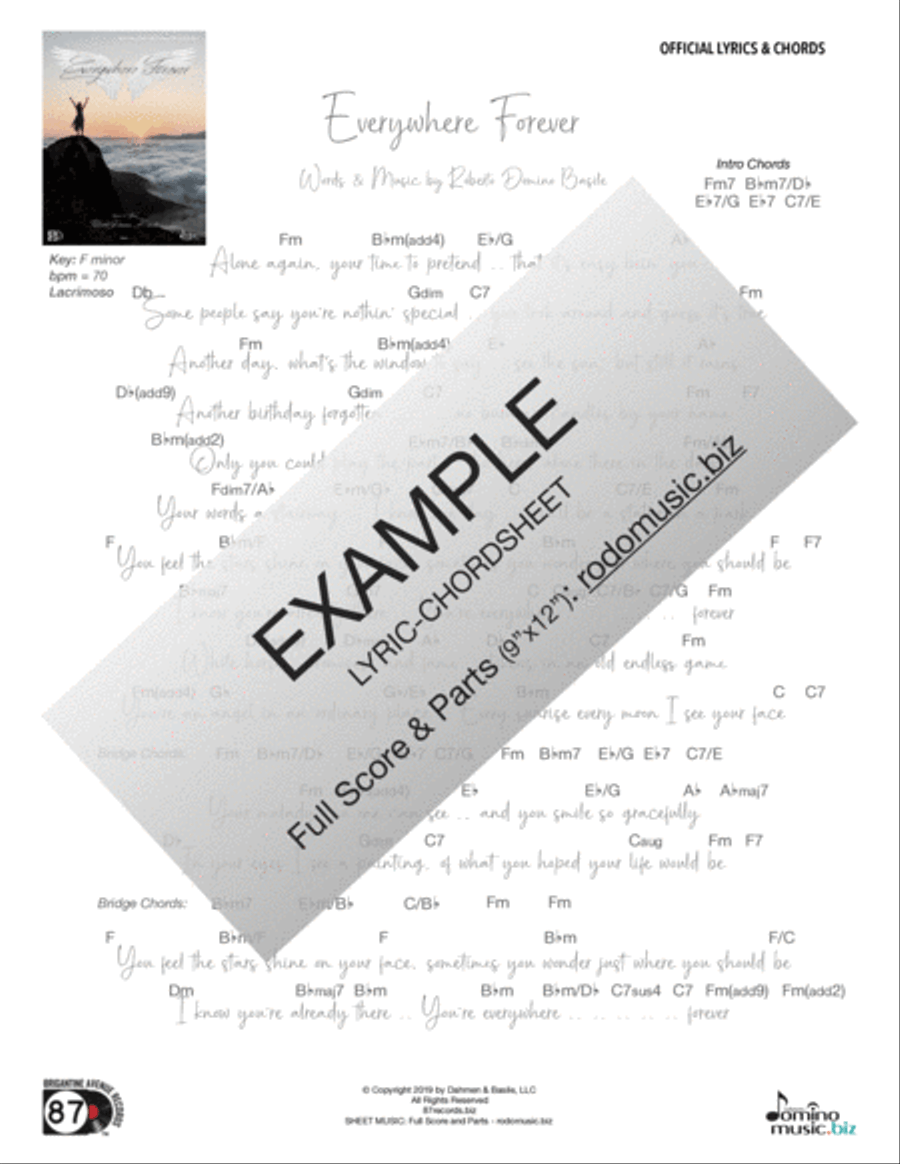 Paper Houses (Lyric-Chordsheet) Voice scores gallery preview page 2