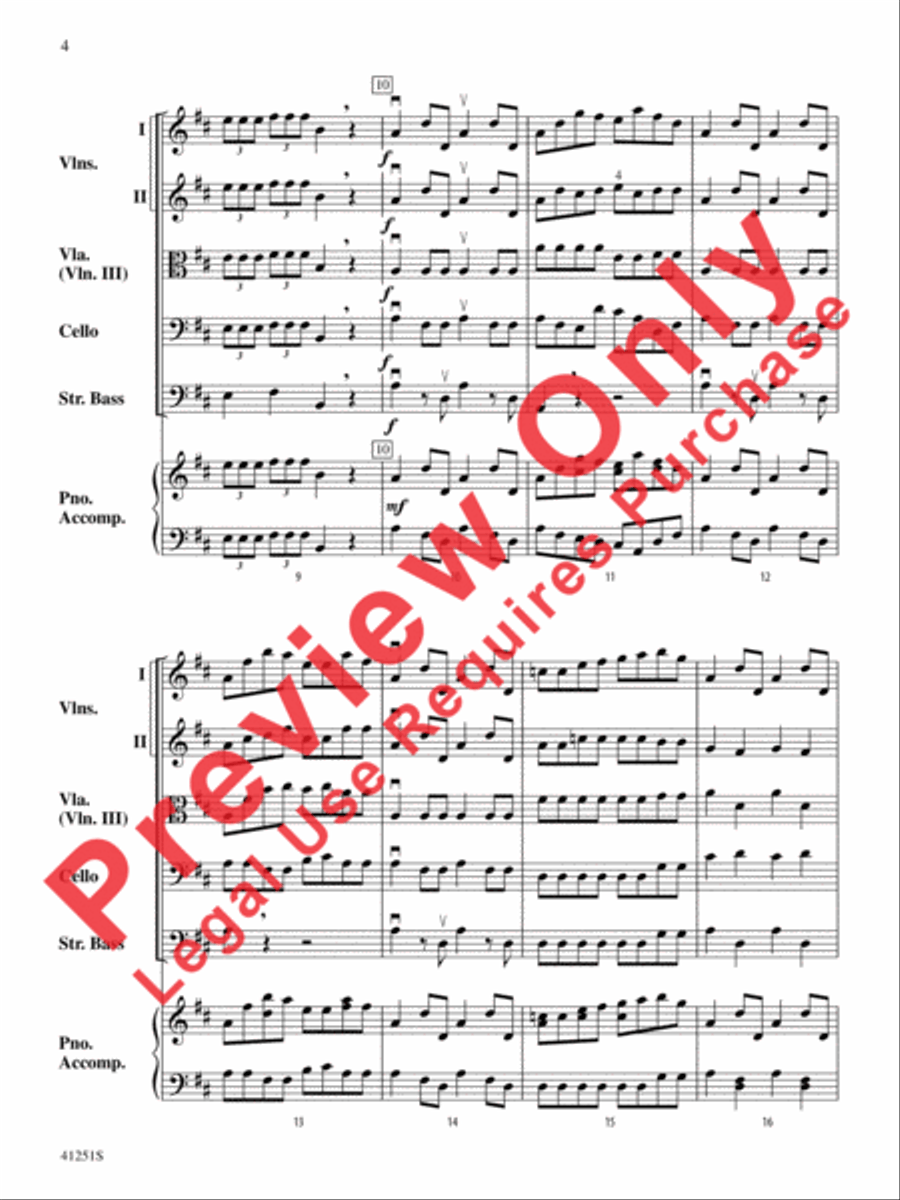 Coronation March (from The Prophet) String Orchestra scores gallery preview page 5