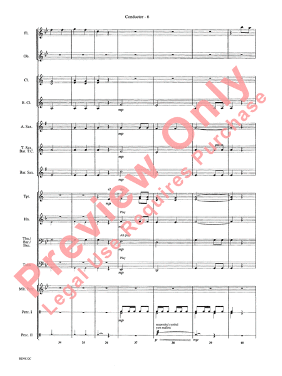 Freedom's March Concert Band scores gallery preview page 9