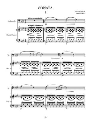 Book cover for Cello Sonata No.1 Op.45, 1st mvt, Allegro Commodo