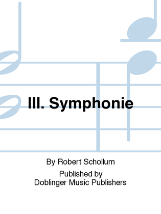 III. Symphonie