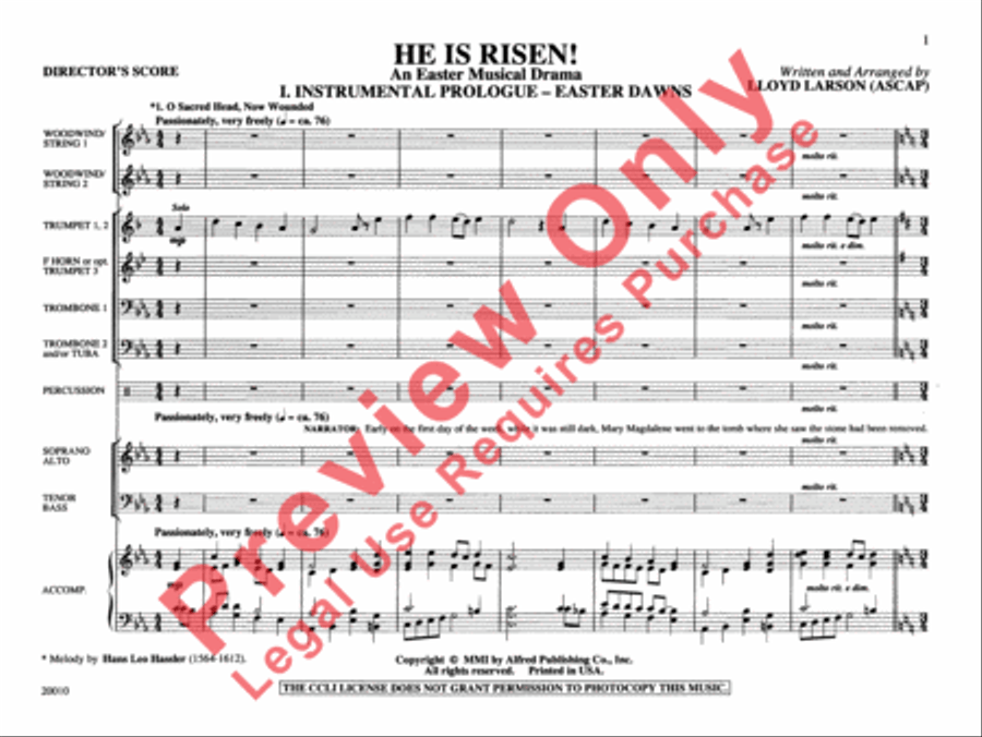 He Is Risen! Choir scores gallery preview page 2