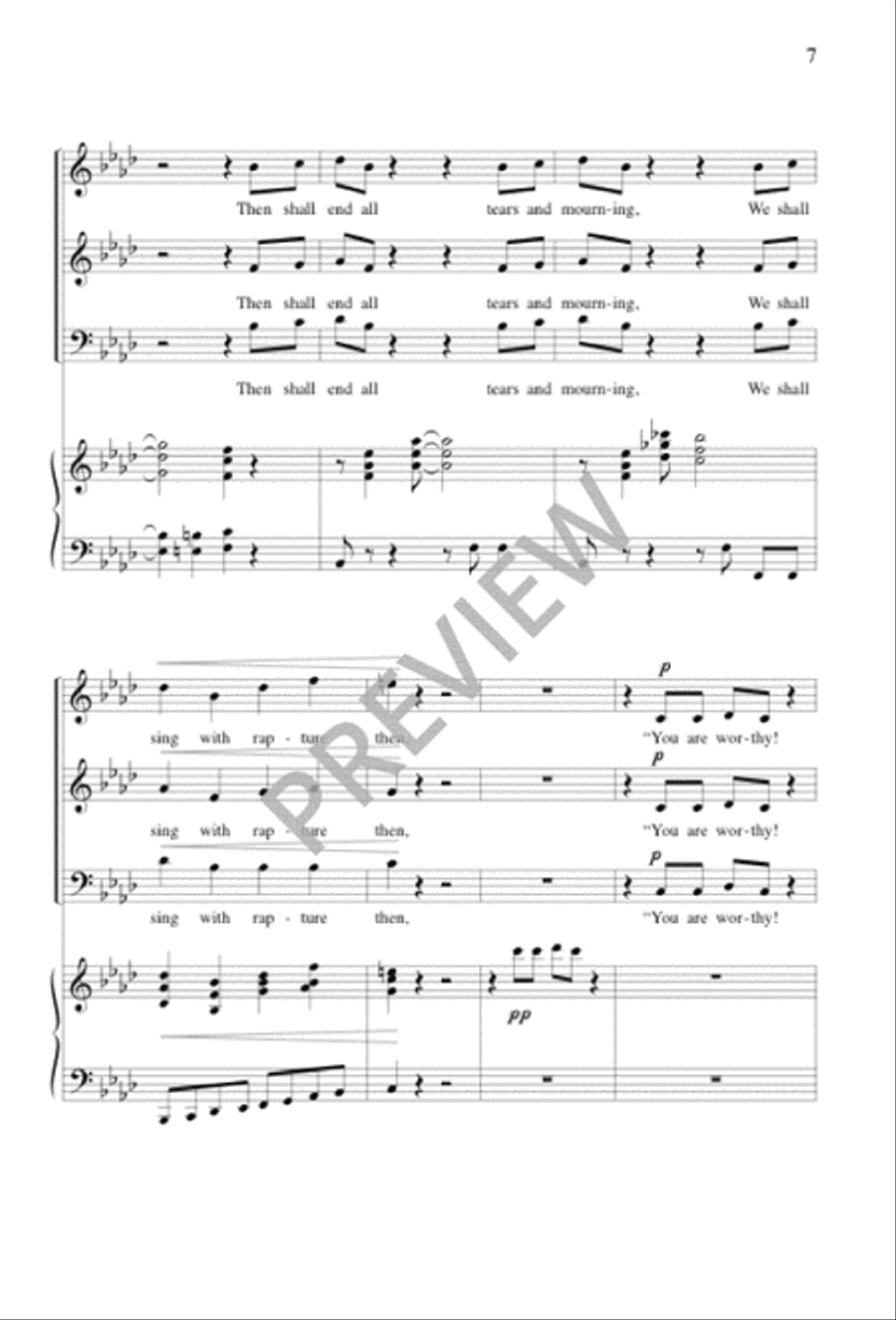 You Are Worthy 3-Part scores gallery preview page 8
