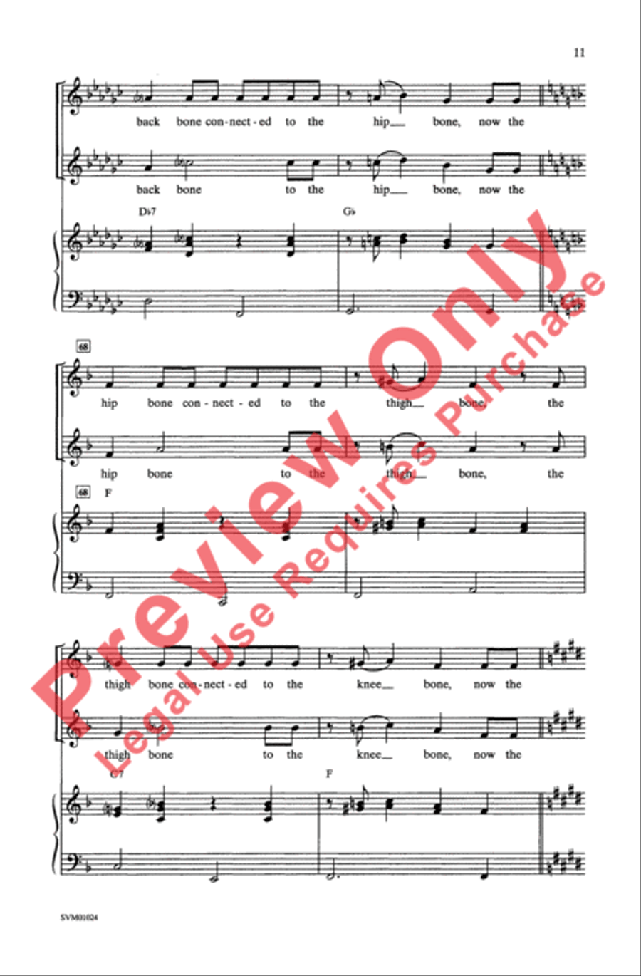 Dry Bones Dry Bones 2-Part scores gallery preview page 11