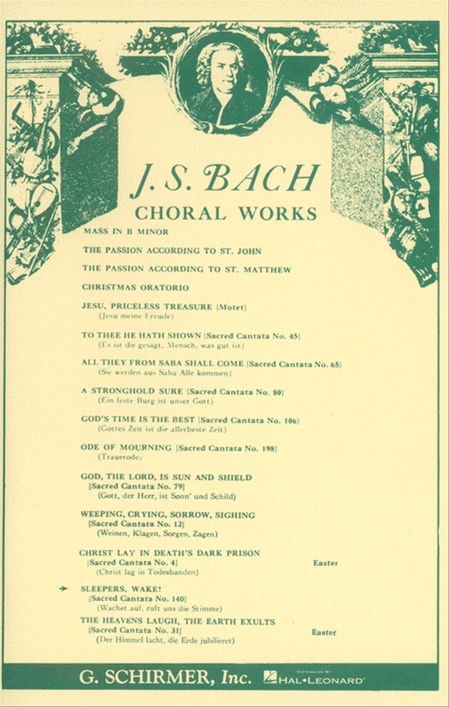 Cantata No. 140: Wachet auf 4-Part scores gallery preview page 1