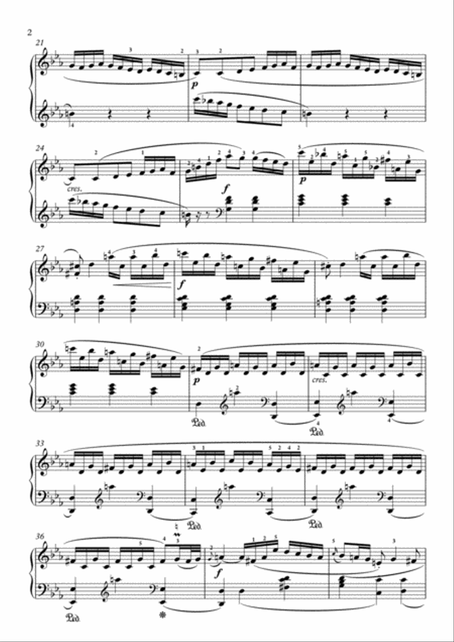 Scarlatti-Sonata in c-minor L.317 K.99(piano) Piano Solo scores gallery preview page 3