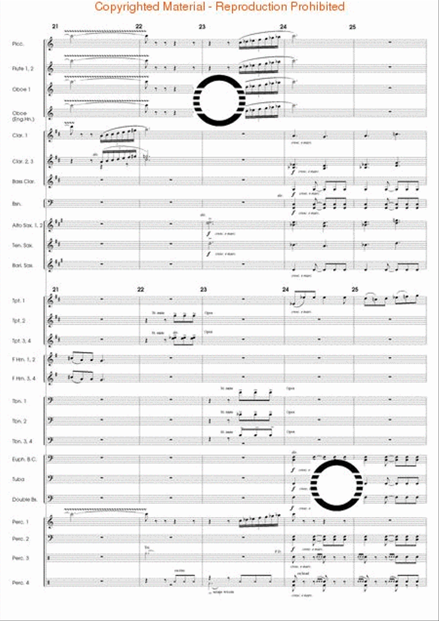 The Eagle's Flight Concert Band scores gallery preview page 6
