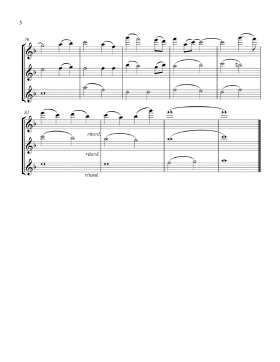 (There's No Place Like) Home For The Holidays Flute Trio scores gallery preview page 6