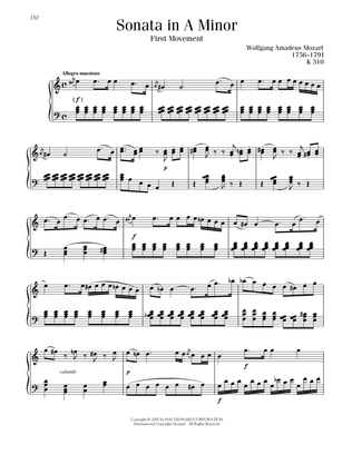 Sonata No. 8 In A Minor, K. 310
