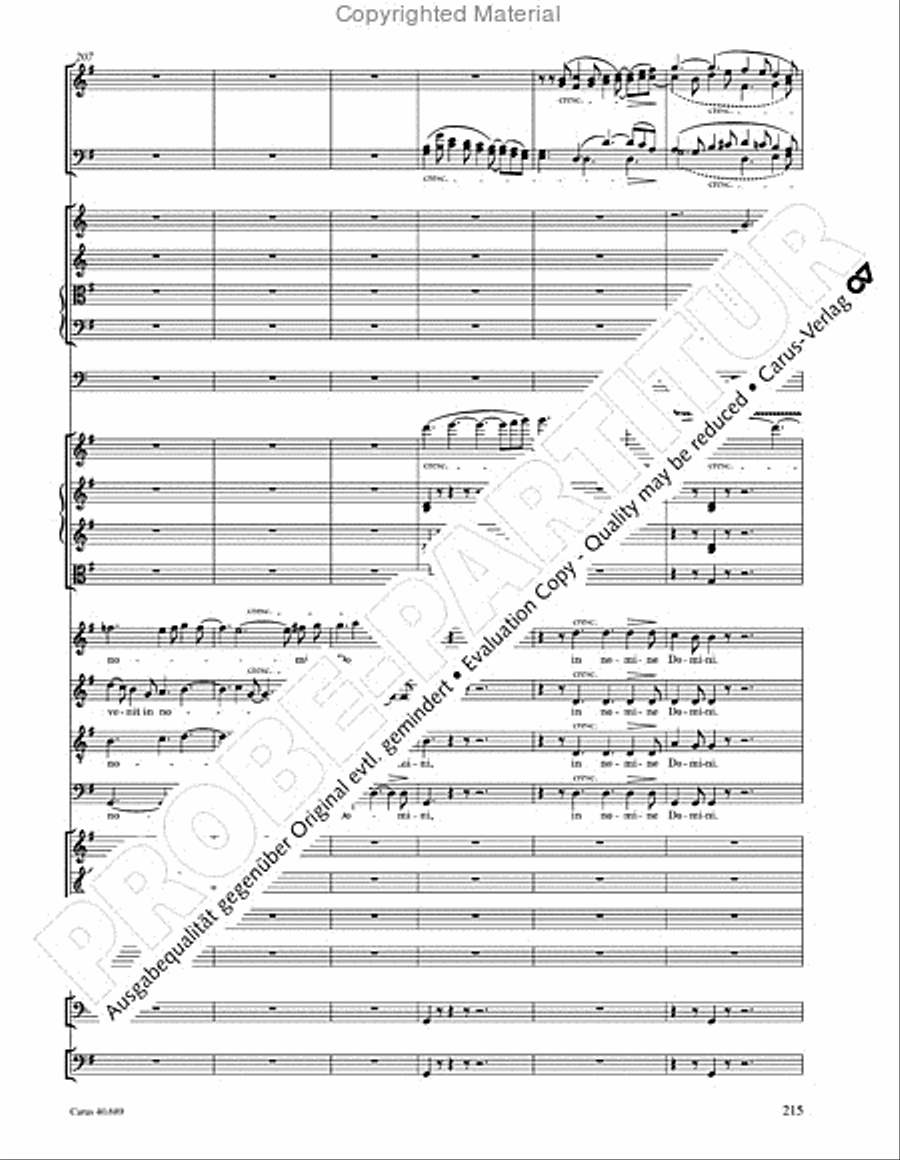 Missa solemnis Missa solemnis 4-Part scores gallery preview page 231