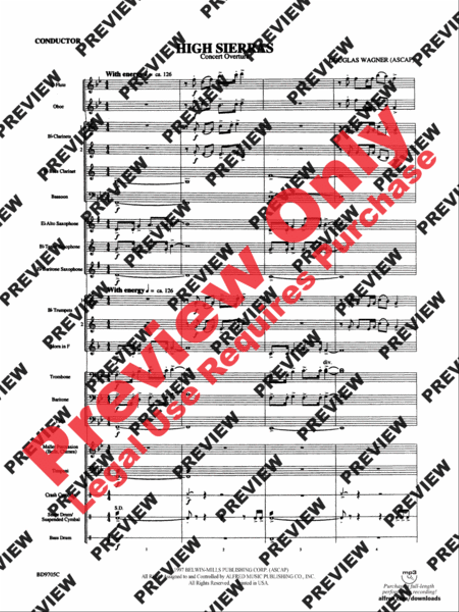 High Sierras High Sierras Concert Band scores gallery preview page 3