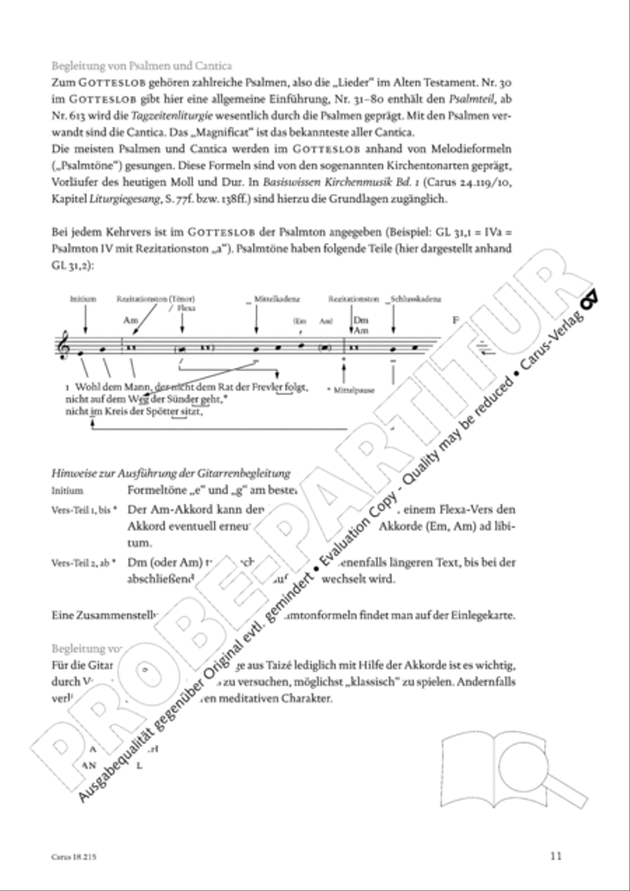 Gitarrenbuch zum Gotteslob Guitar scores gallery preview page 11