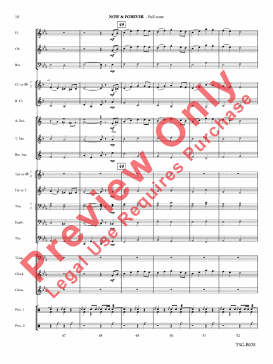 Now & Forever Now & Forever Concert Band scores gallery preview page 11