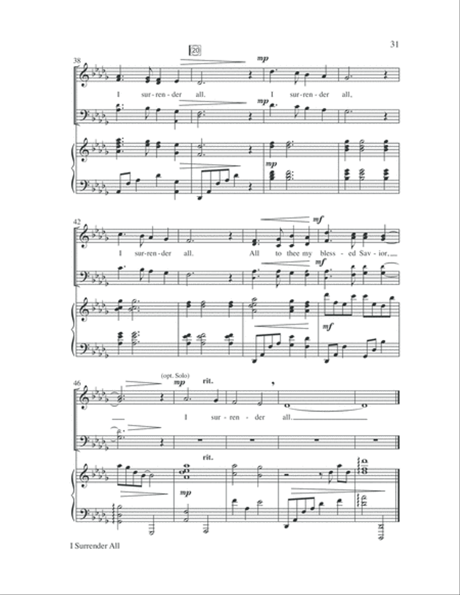 The Seven Last Days 4-Part scores gallery preview page 35