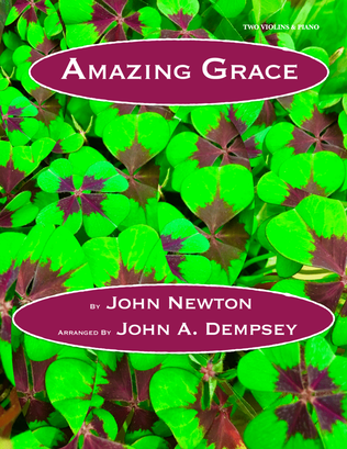 Book cover for Amazing Grace (Trio for Two Violins and Piano)