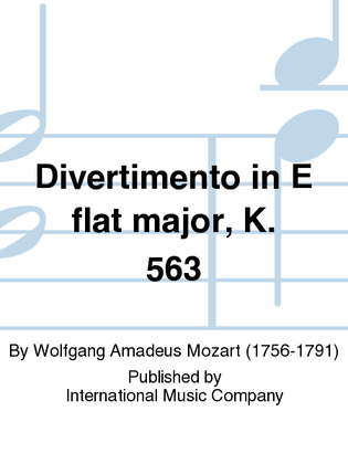 Book cover for Divertimento In E Flat Major, K. 563