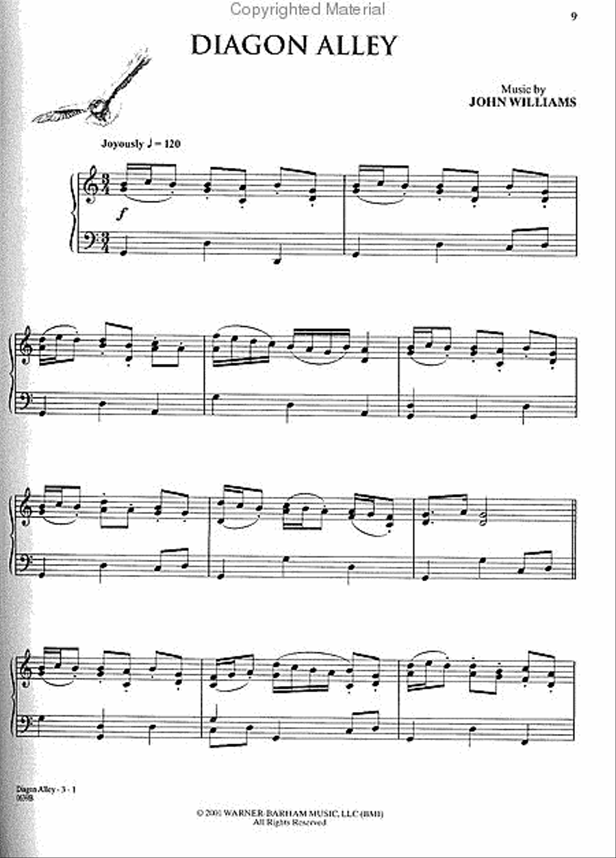 Selected Themes from the Motion Picture Harry Potter and the Sorcerer's Stone Piano Solo scores gallery preview page 2