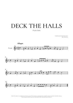 Deck The Halls (Flute Solo) - Christmas Carol