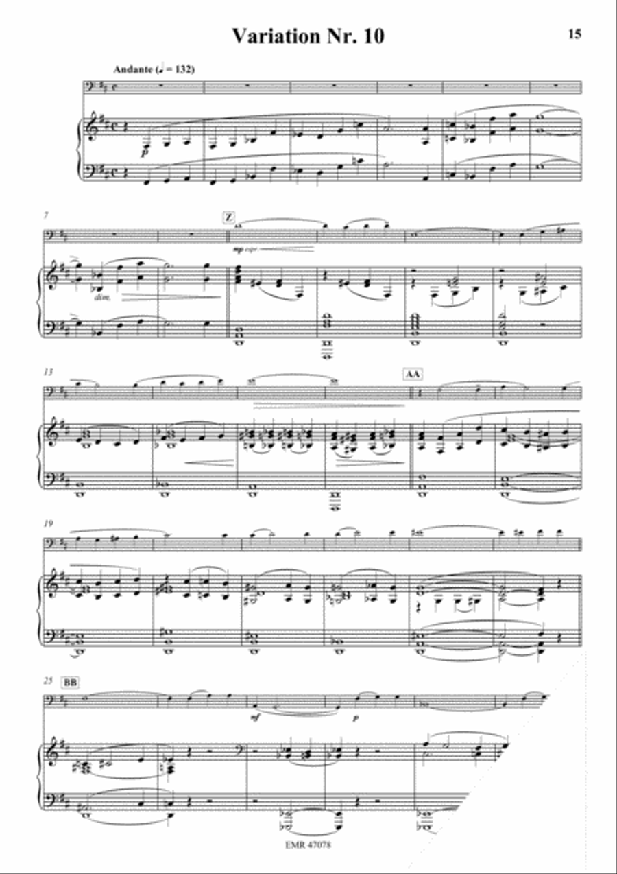 Thema und Variationen Bassoon Solo scores gallery preview page 6