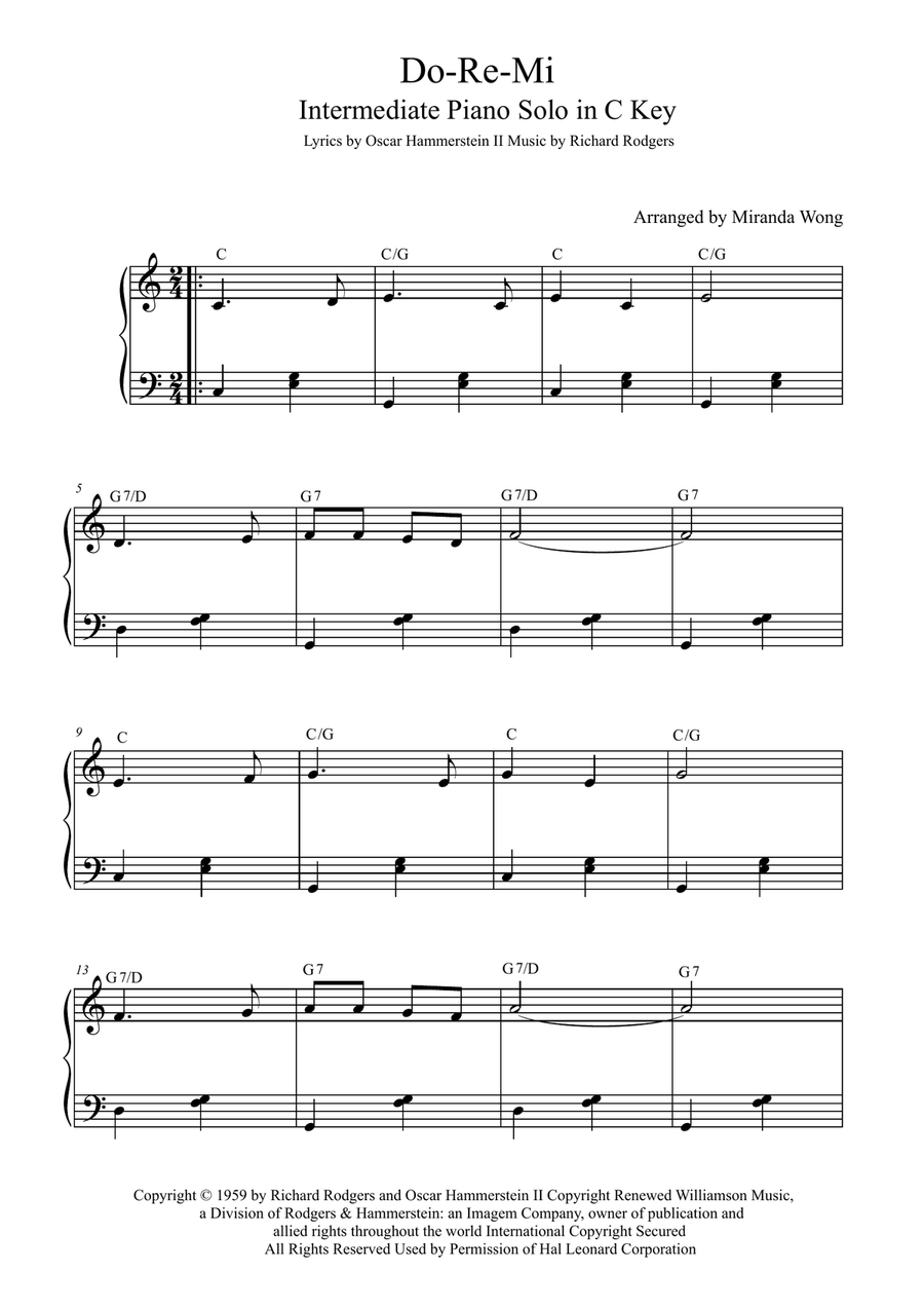 Do-Re-Mi Easy Piano scores gallery preview page 2