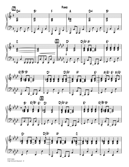 High School Musical (from "High School Musical 3: Senior Year") - Piano
