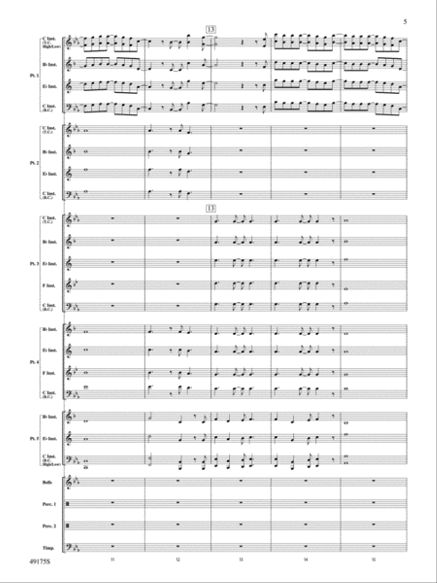 You'll Be Back: Score Concert Band scores gallery preview page 5
