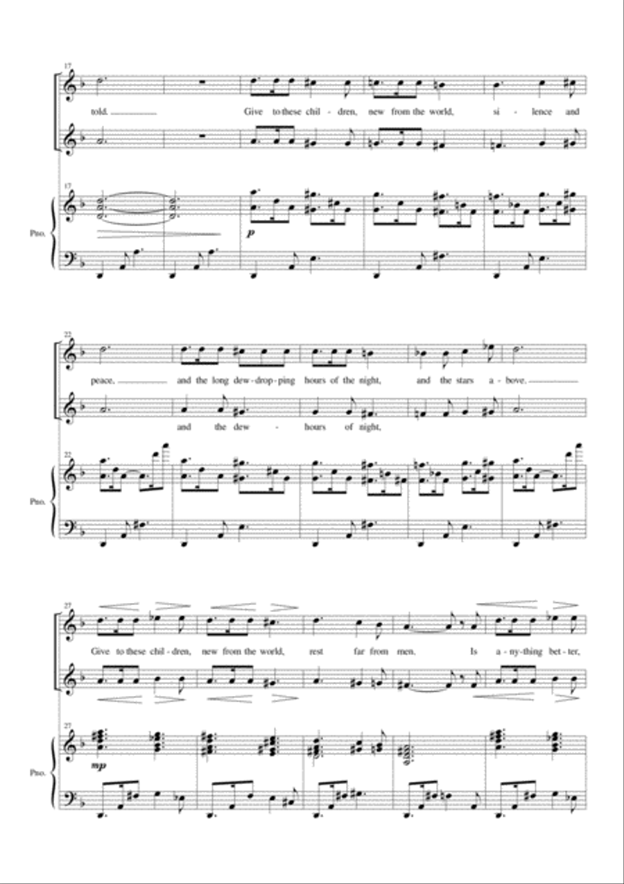 A Faery Song SSA scores gallery preview page 3