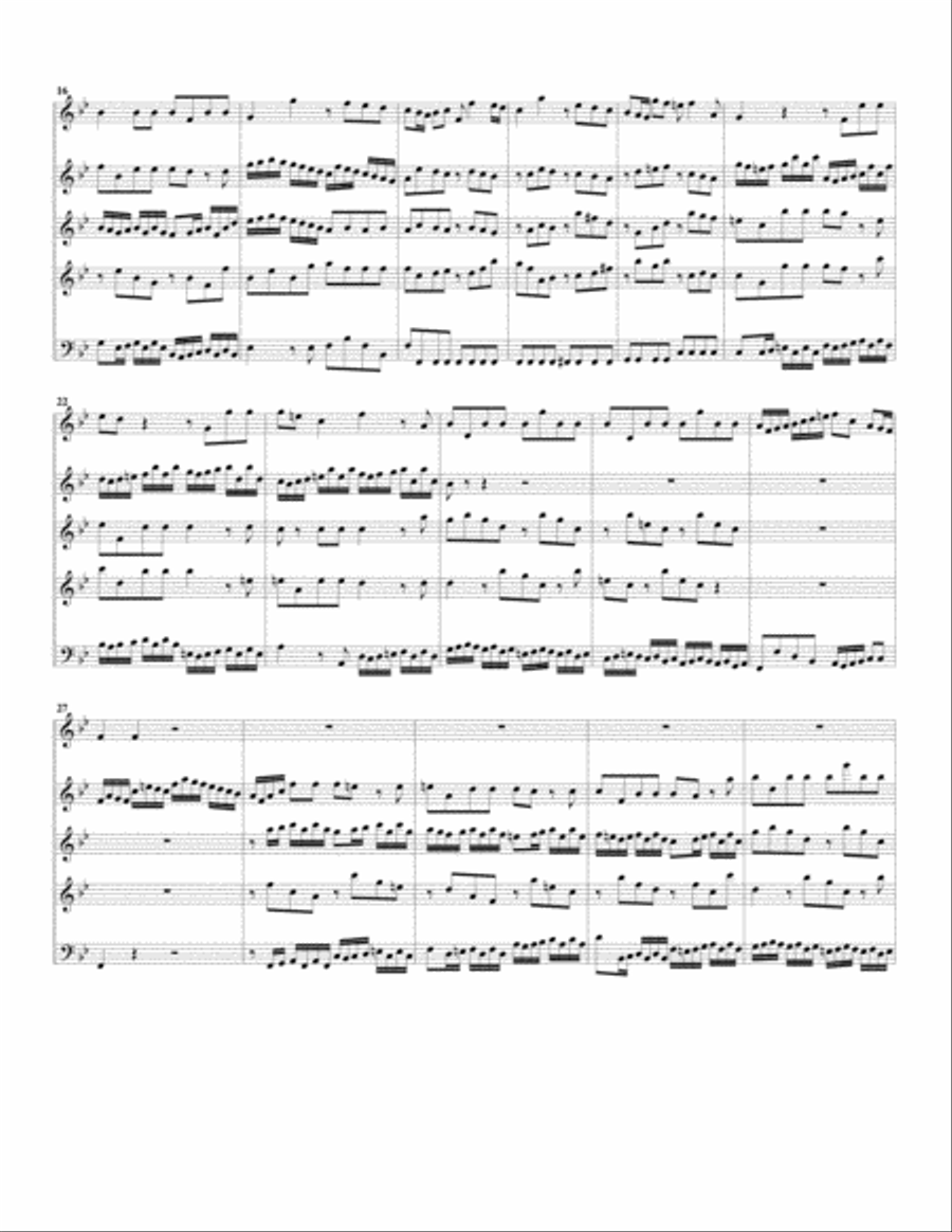 Aria: Herr, der du stark und maechtig bist from Cantata BWV 10 (arrangement for 3 recorders) Recorder scores gallery preview page 2