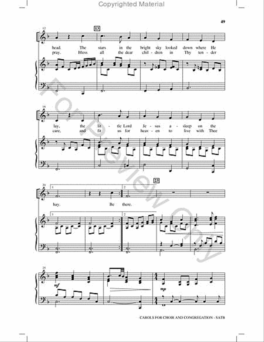 Carols for Choir and Congregation Choir scores gallery preview page 48