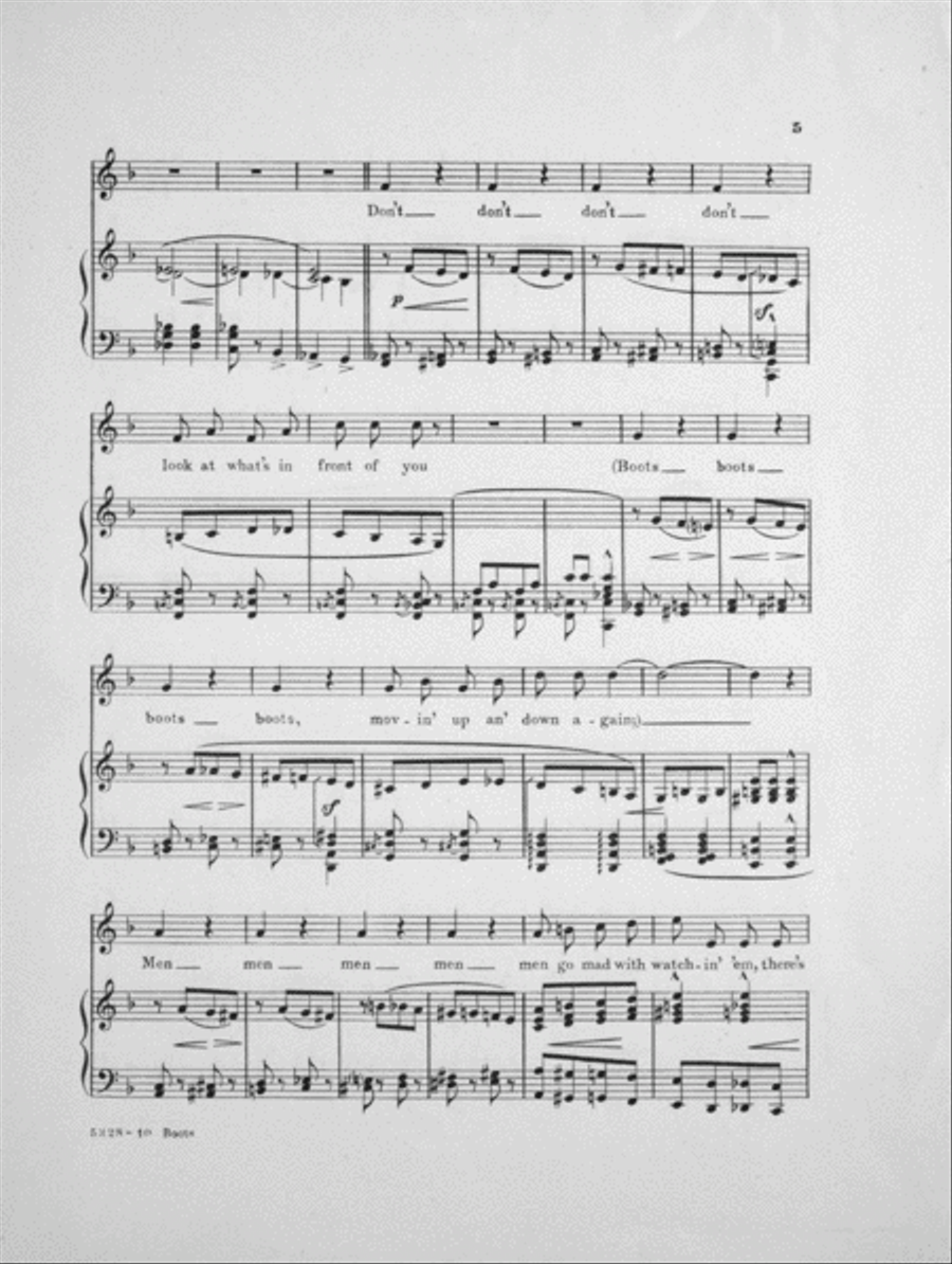 Boots (Infantry Columns of the Earlier War) Voice scores gallery preview page 5