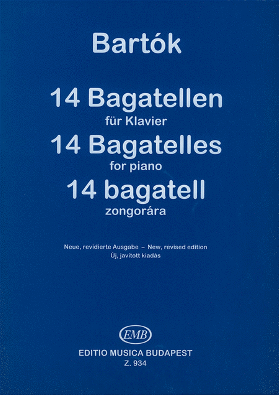 14 Bagatellen für Klavier op. 6 Piano Solo scores gallery preview page 1