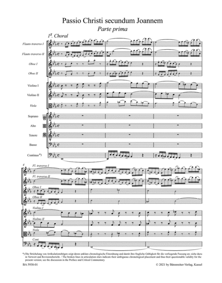 St. John Passion "O Mensch, bewein", BWV 245.2 (1725)