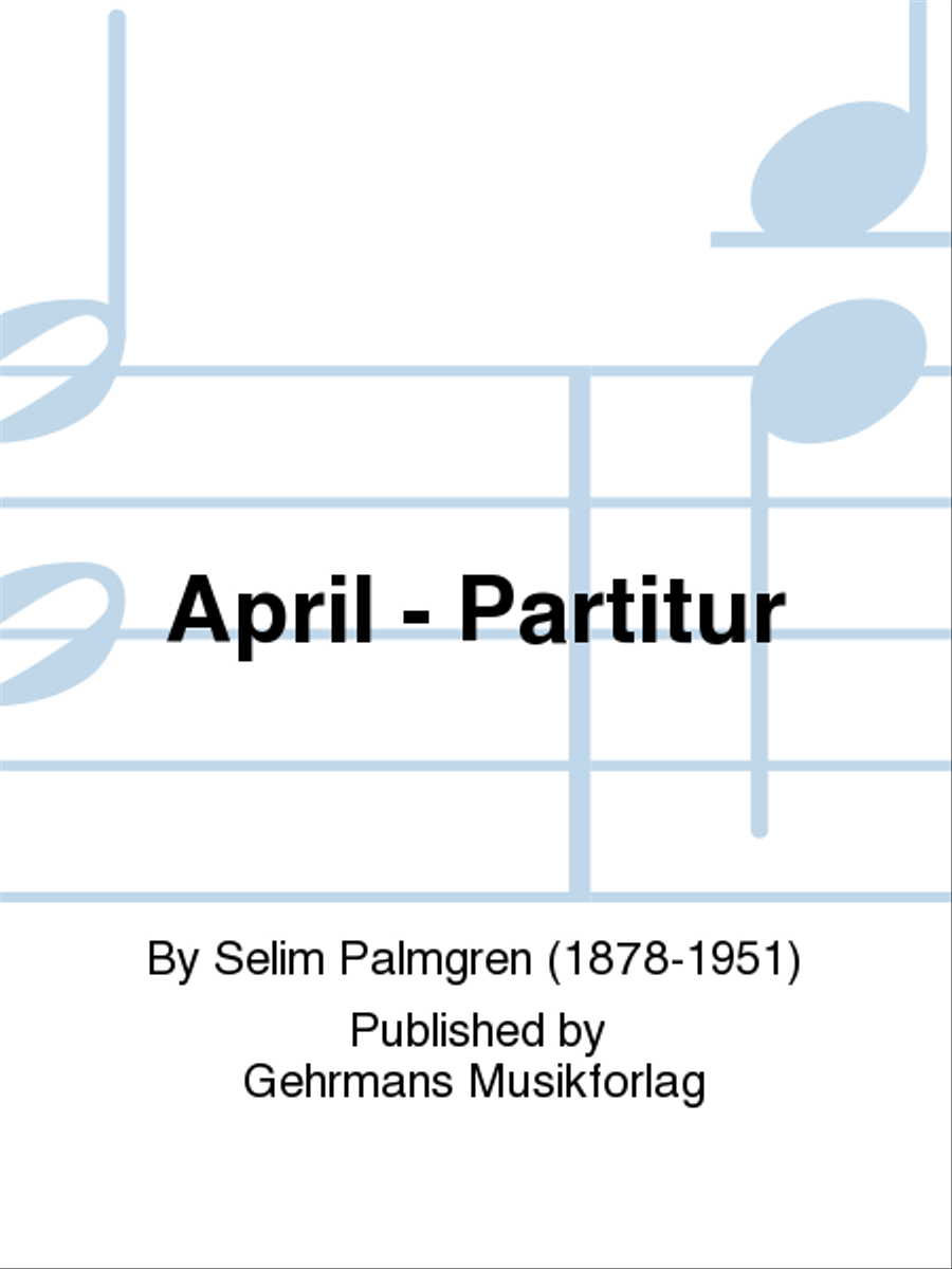 April - Partitur April - Partitur Orchestra scores gallery preview page 1