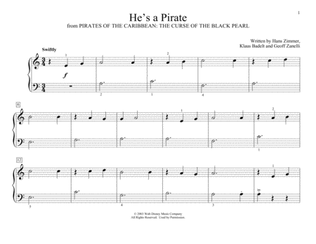 He's A Pirate (from Pirates Of The Caribbean: The Curse of the Black Pearl, arr. Christopher Hussey)