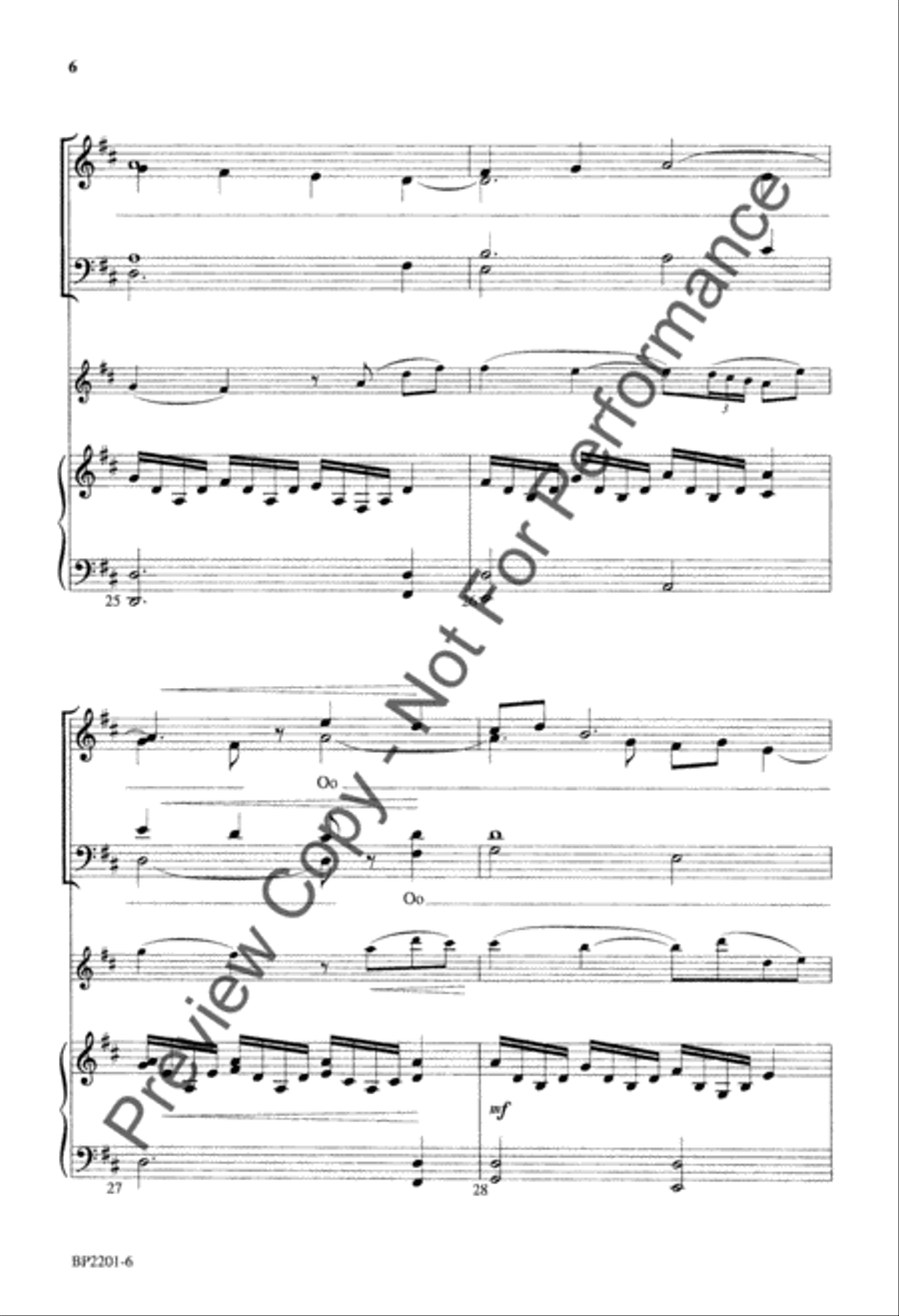 O Day of Peace That Dimly Shines 4-Part scores gallery preview page 7