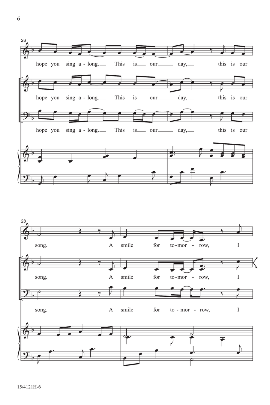 This Is Our Day Choir scores gallery preview page 6