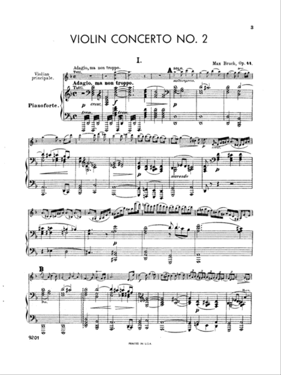 Bruch: Violin Concerto in D Minor, Op. 44 Violin Solo scores gallery preview page 3