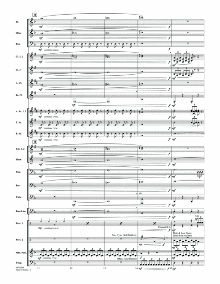 Alice's Theme (from Alice In Wonderland) - Conductor Score (Full Score)