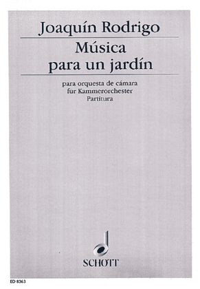 Book cover for Musica Para Un Jardin Orch. Score
