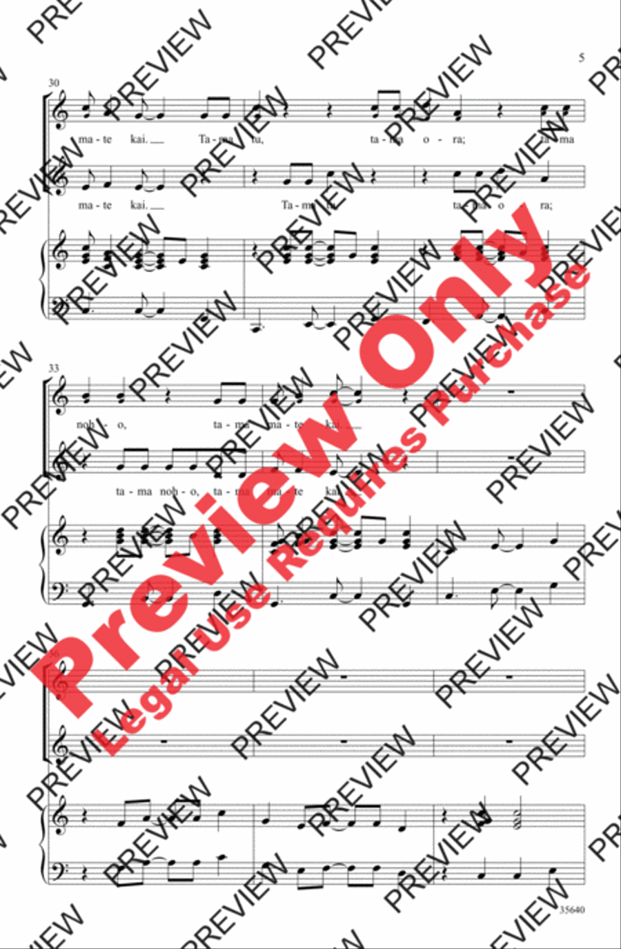 Tama Tu Tama Tu 2-Part scores gallery preview page 5