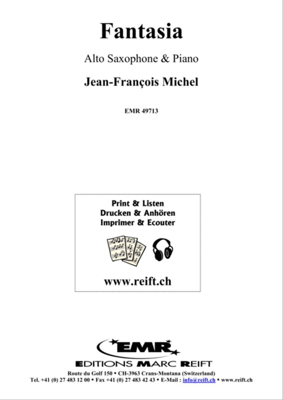 Fantasia Alto Saxophone scores gallery preview page 1