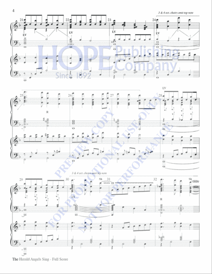 The Herald Angels Sing The Herald Angels Sing Piano scores gallery preview page 4