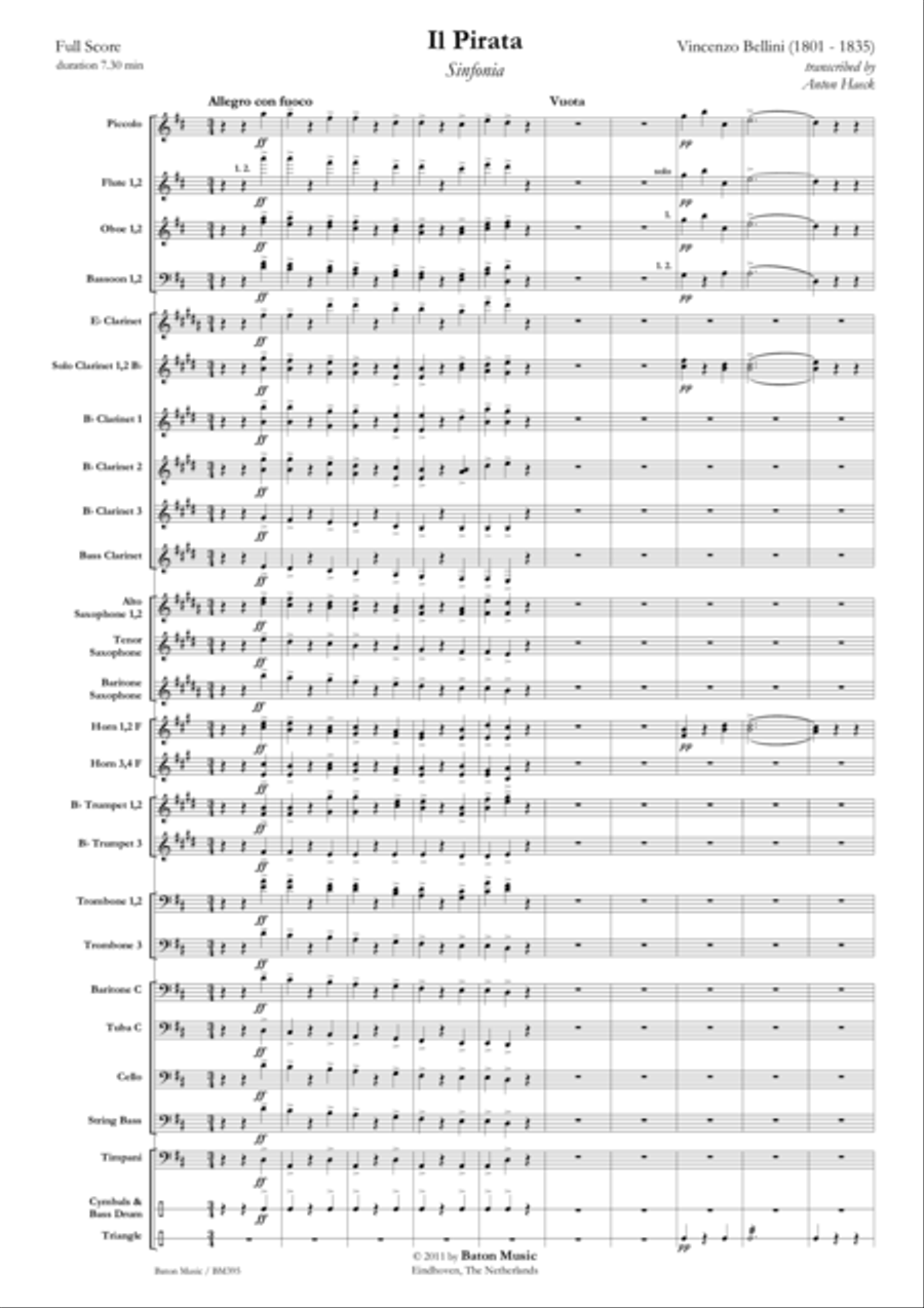 Il Pirata Il Pirata Concert Band scores gallery preview page 2